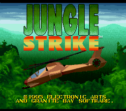 Jungle Strike (Japan) Title Screen